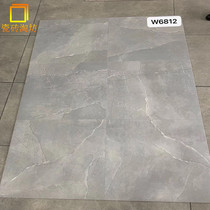 Gray non-slip floor tile 600X600 Imitation stone matte floor tile One stone multi-faceted TV wall tile Antique brick