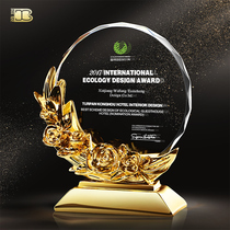 Creative Flowers speciality Crystal trophies Custom upscale medals to be made metal Excellent staff prizes Remembrance cards