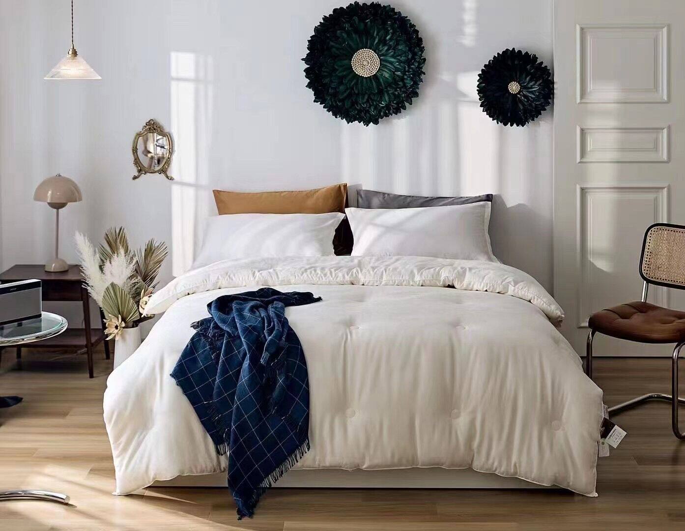 Silk slip soft full cotton jacquard organic soybean fiber is thickened and warm quilt core by universal quilt winter quilt