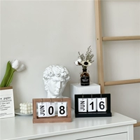 INS Wind Decorative Cersion Creative деревянный календарь минималистский столик творческий подарочный подарок на рабочем столе украшения