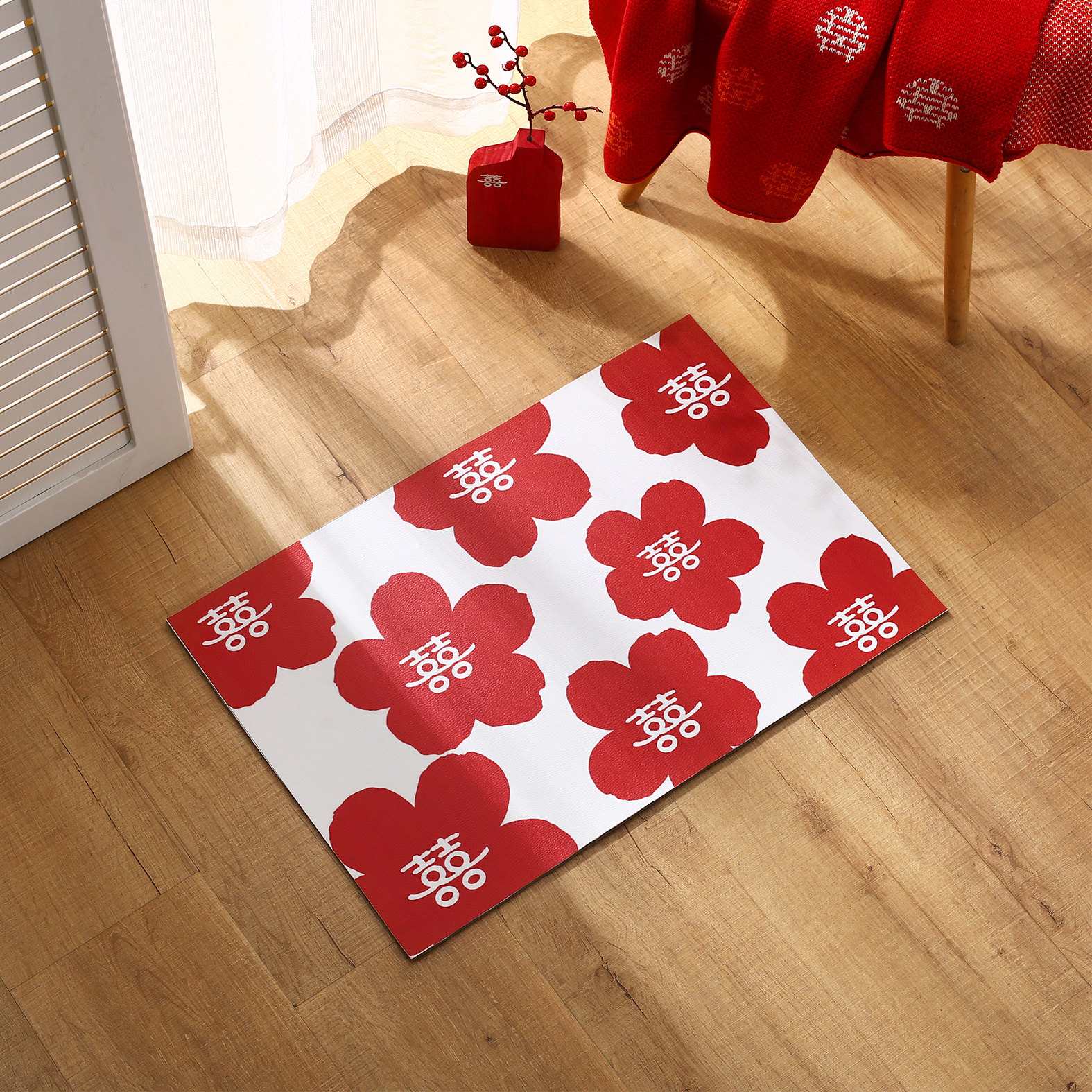 FOMODAY leather PVC floor mat small fresh hi word door mat carpet creative bedroom wedding room layout decoration