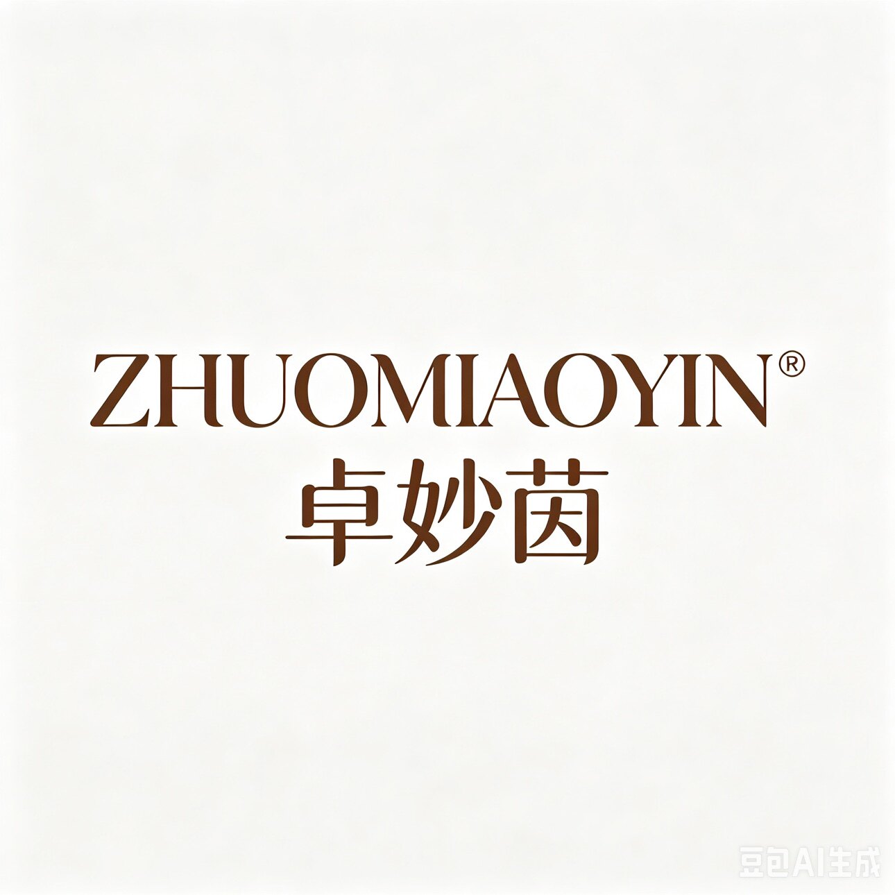 卓妙茵真皮女鞋的LOGO