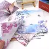 Square 14 8 cm double-sided printed children's color photocopy paper Landscape between color handmade origami jam material