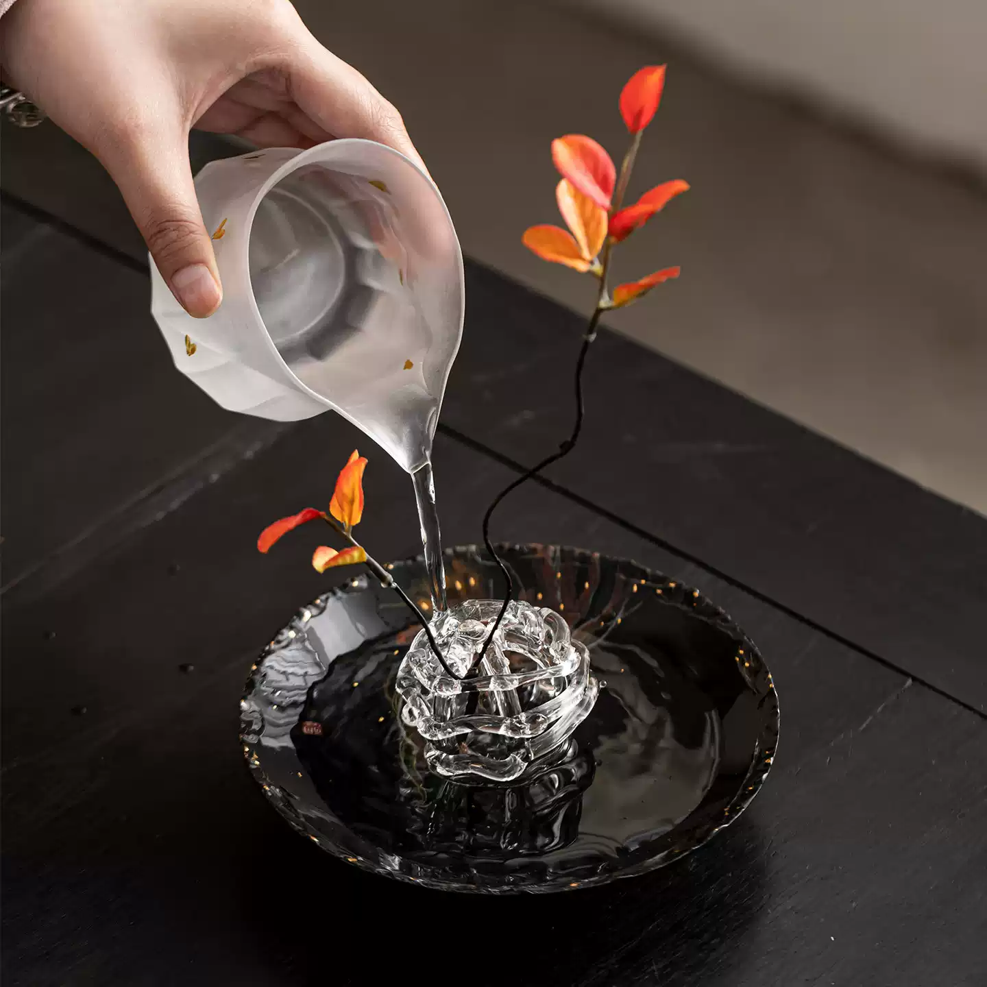 青・蓮華草文花器 青瓷蓮蓬插花器禪意侘寂風中式花器插花器皿陶瓷花瓶擺件神器花藝-淘寶