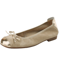 French temperament egg roll single shoes for women 2024 new summer bow ballet beanie flat soft sole mothers shoes