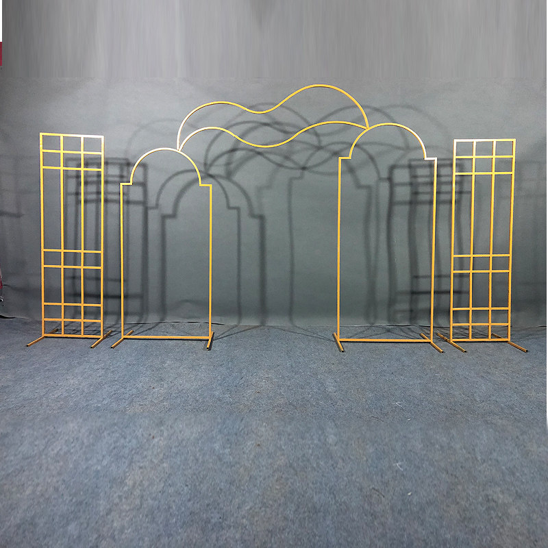 Chinese style wedding prop New background screen Chinese wind stage decorative screen swinging piece Chinese style iron art background