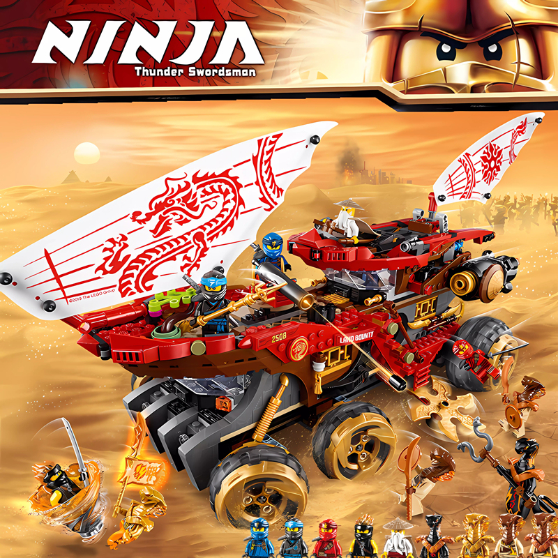 Reward Land Chariot Dragon Mech Ninjago Series Boys' Building Blocks Destiny Reward Toy