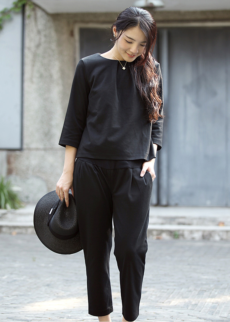 (Special Offer) Japanese Outer Size Original Spring and Autumn Maternity Clothing Postpartum Nursing Clothing Set