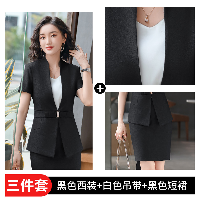 Chuyên nghiệp phù hợp với bộ đồ nữ mùa hè khí nữ thần Fan Tổng thống kinh doanh Suit Manager được mặc quần áo làm việc chăm sóc sắc đẹp