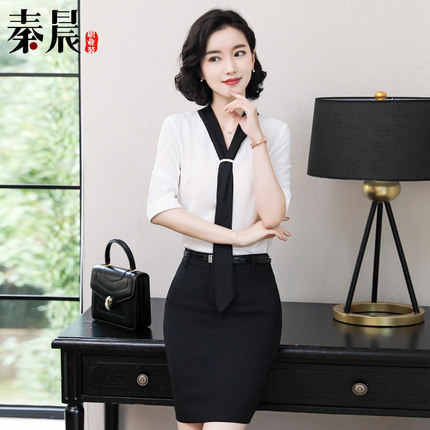 职业套装2018新款时尚面试正装ol美容院工作服