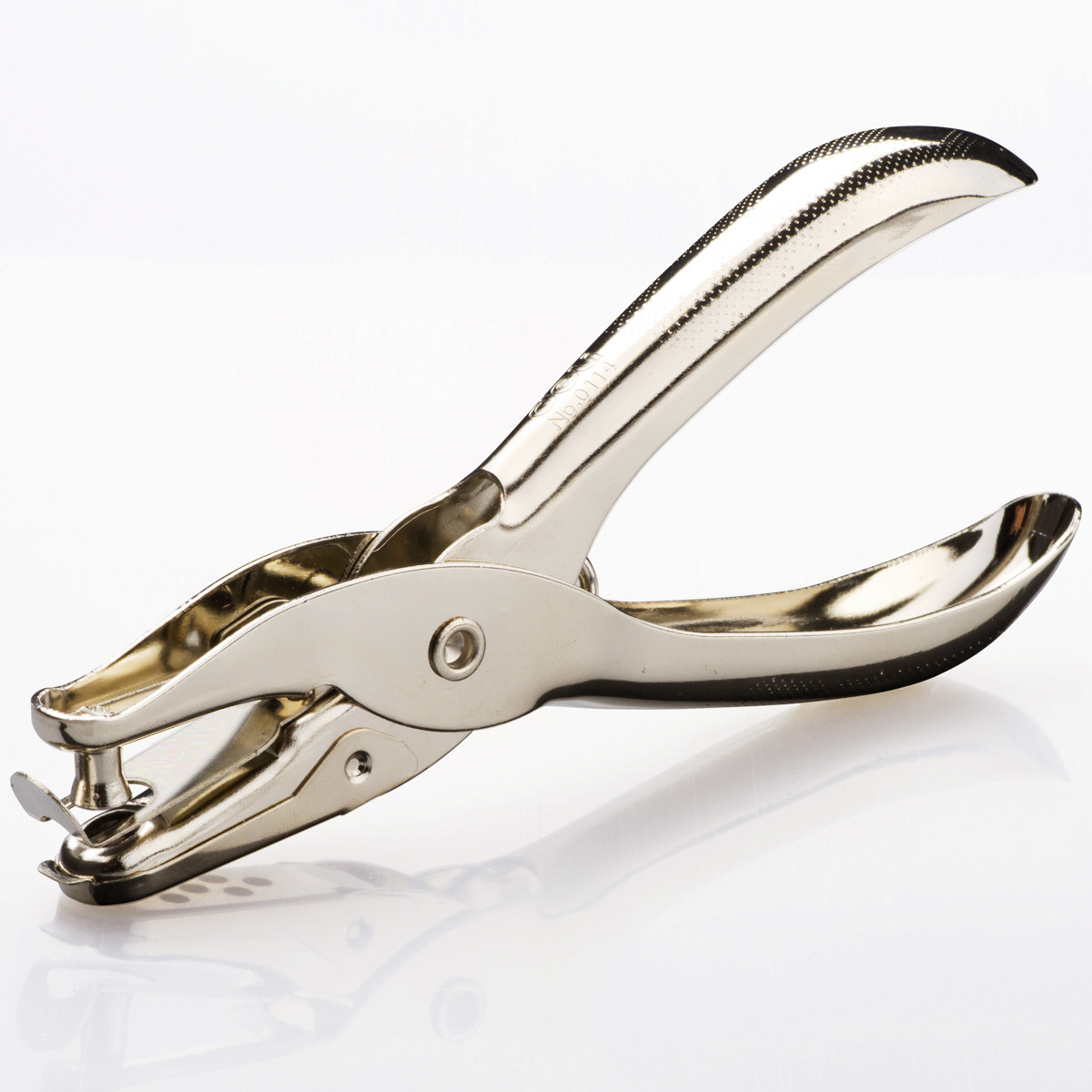 Powerful 0114 puncher puncher stationery single hole punching pliers handmade paper manual mini round hole puncher