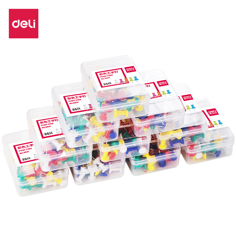 Powerful color I-shaped nail 0021 needle tack pushpin learning stationery office supplies 35 boxes