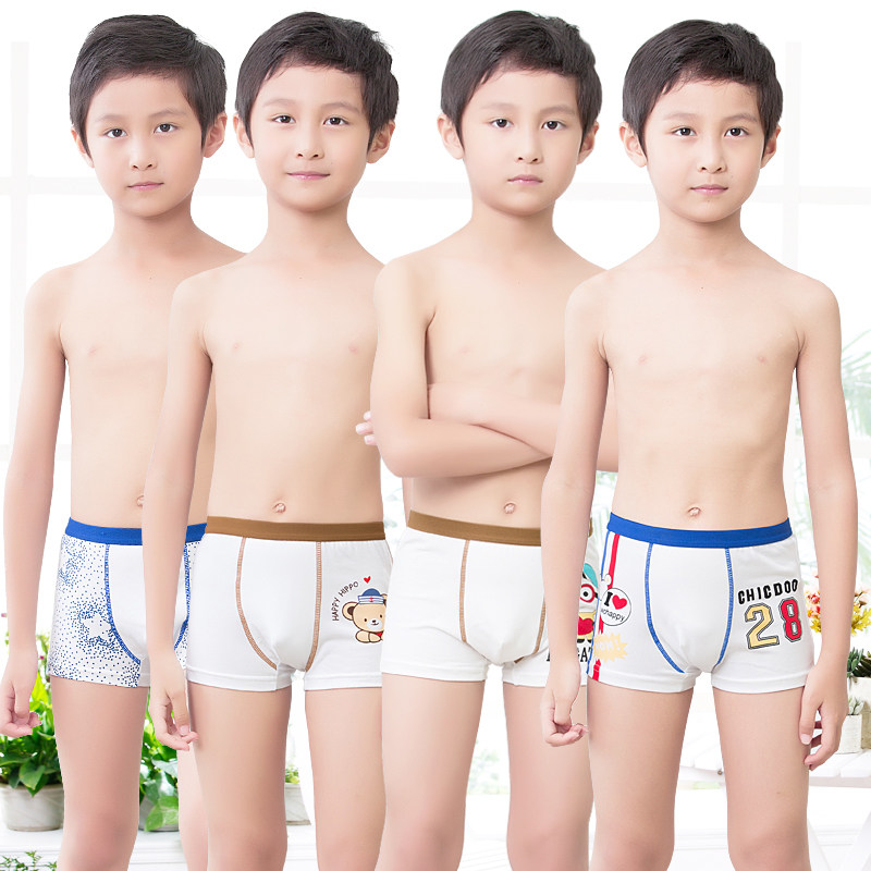 Io99 Boys Underwear Cotton Children Boxer Child Boys Large children Pupils Teenagers Boxer Shorts