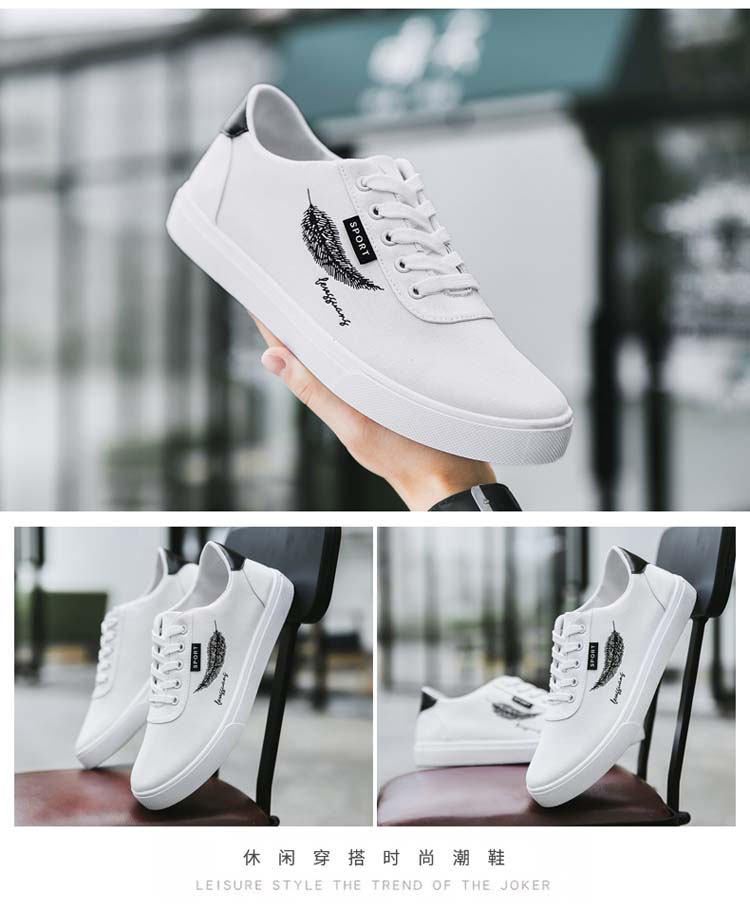 Giày nam mùa thu thoáng khí phiên bản Hàn Quốc của xu hướng giày hoang dã giày thường Bắc Kinh giày vải sinh viên giày thủy triều giày thể thao nam