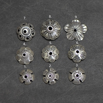 A selfie) by the Thai Handmade Silver DIY Pure Silver Accessories Printed Hollowed-out Flowers HT02
