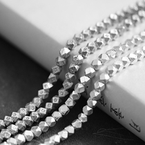 A selfie) by the Thai handmade silver pure silver DIY accessories Quartet Faceted Beads XA01