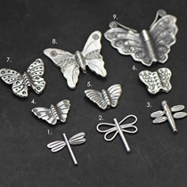A selfie) by the Thai handmade silver pure silver DIY accessories butterfly dragonfly compartments GE02