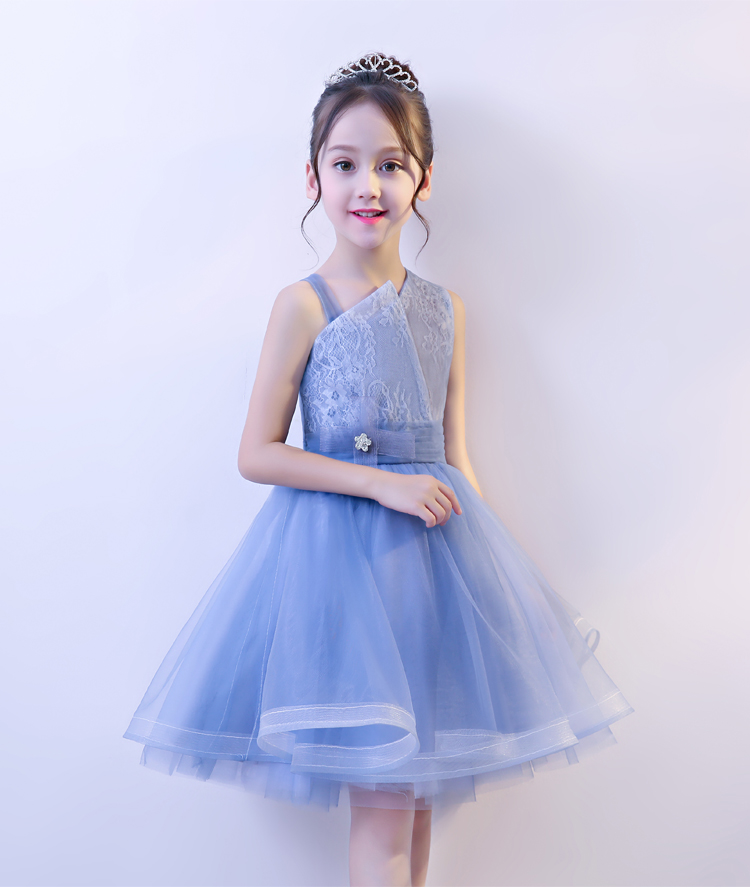 Cô gái đám cưới của trẻ em sinh nhật máy chủ nhỏ buổi tối ăn mặc công chúa váy hoa cô gái đàn piano mô hình sàn catwalk trang phục mùa hè set bộ vest bé trai kèm cavat