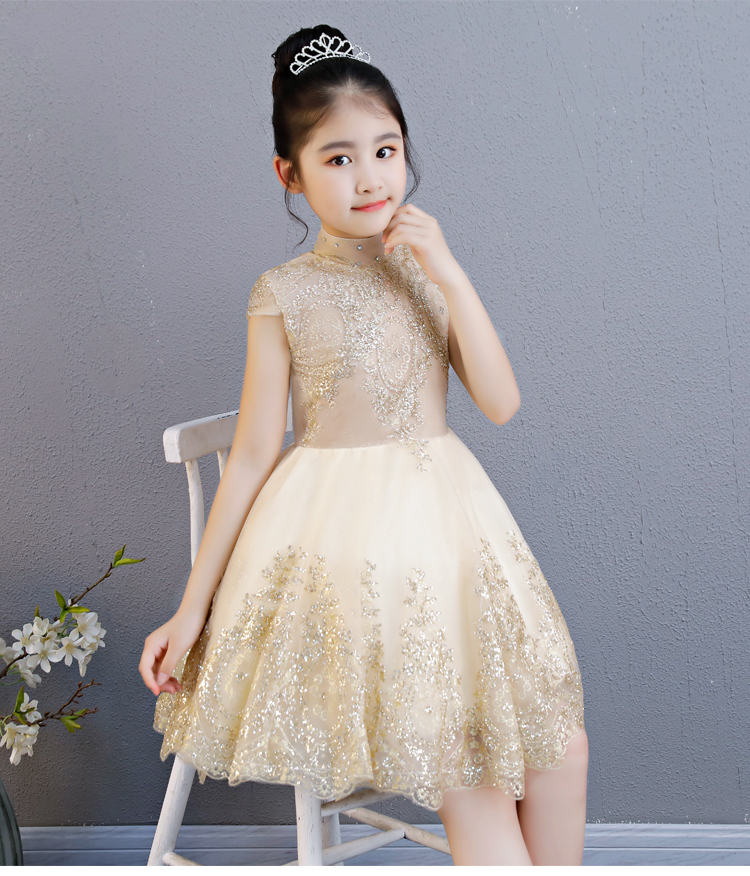 Váy cưới cho bé gái sinh nhật buổi tối công chúa đầm công chúa 2018 mới chủ nhà hoa cô gái trang phục piano váy múa cho bé
