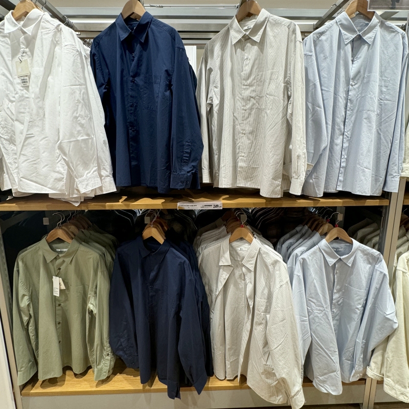 Co-Branded Unisex Loose Striped Long-Sleeve Shirt R474574/478812/478813/471799