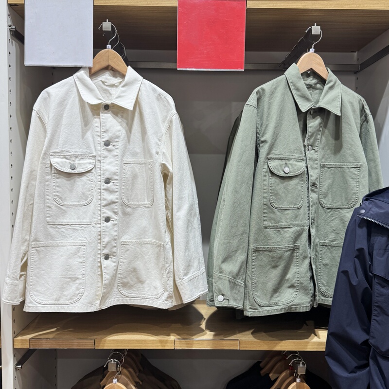 Men's and Women's Casual Cotton Jackets/Coats 2026 Spring New Style Workwear Loose Tops R483819