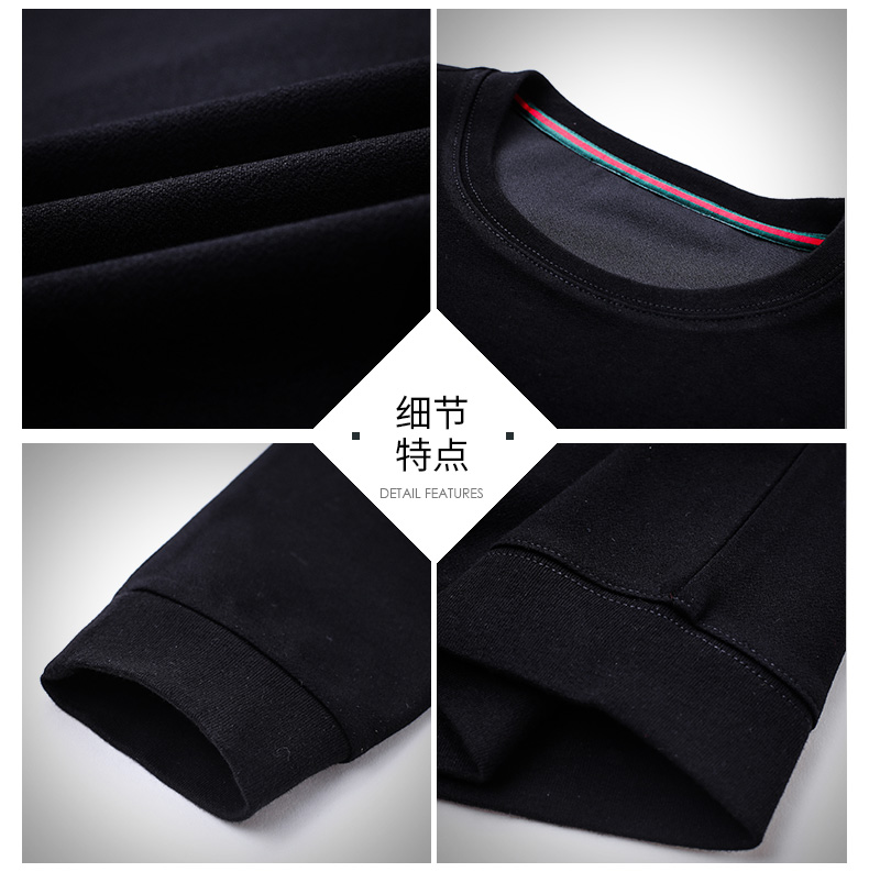 Áo thun Playboy nam cổ tròn tay dài áo thun 2019 thời trang đường phố mới Áo thun nam mùa thu nam - Áo len áo hoodie nam