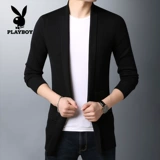 Playboy, трикотажный свитер, кардиган, куртка, демисезонная утепленный лонгслив, в корейском стиле, оверсайз
