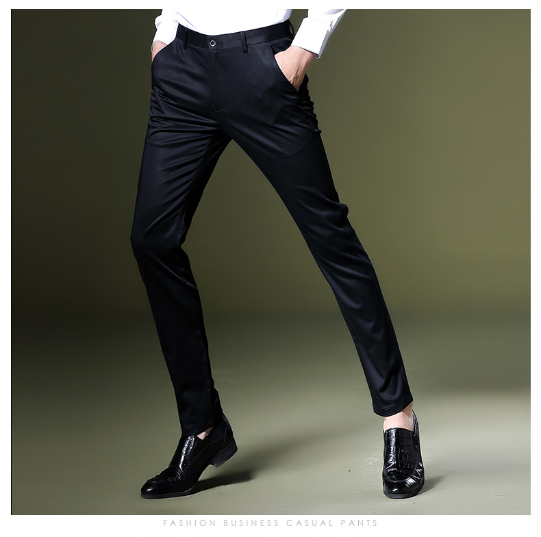 Playboy quần âu nam mùa thu đông kinh doanh thanh niên tự tu luyện quần nam quần chân quần quần thủy triều shop thời trang nam