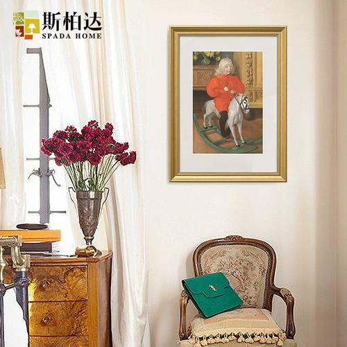 Современная золотая ретро фоторамка для спальни, в американском стиле