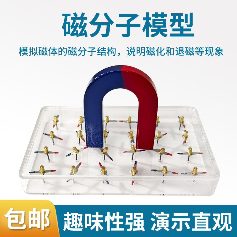 磁分子模型M03307菱形小磁针24只磁感线演示磁场效应模拟磁体的磁化和退磁现象小学初中物理电磁学实验器材