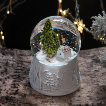 Japanese music box snowflake house music box healing department crystal ball girl boys children Graduate Day gift