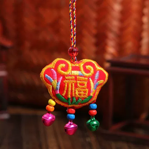 Детское ожерелье, ремешок ручной работы, защитный амулет, с вышивкой