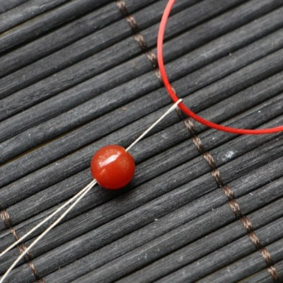 Стальная проволка, шелковые нитки, бусины с бусинами, ювелирное украшение ручной работы, аксессуар, «сделай сам»