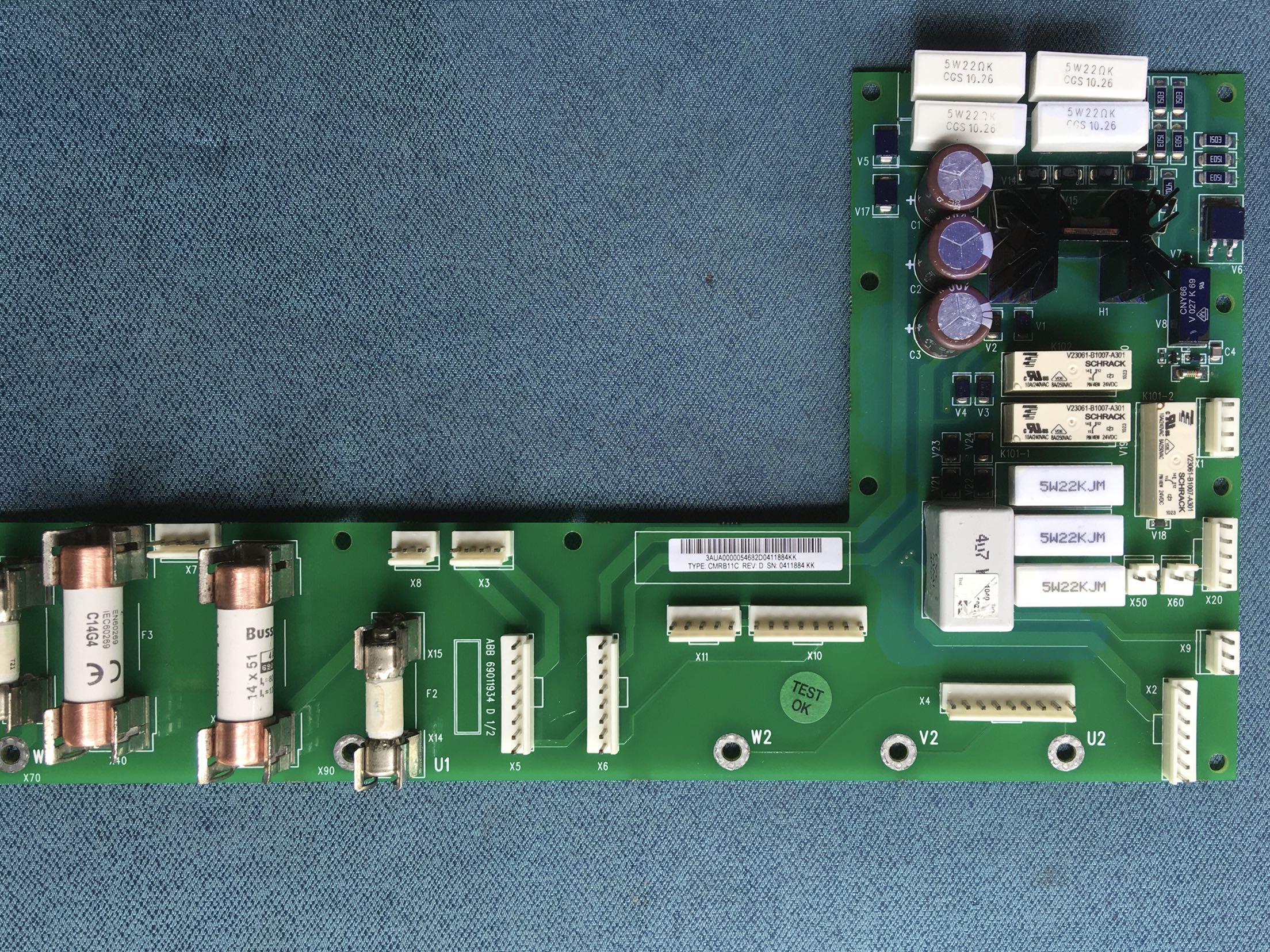 CMRB11C insurance board ABB inverter rectifier unit protects the fan panel 24V power board fan