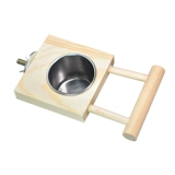 Попугай из нержавеющей стали птичья пищевая чашка попугая птичья пищевая коробка с коробкой для кормления на полке