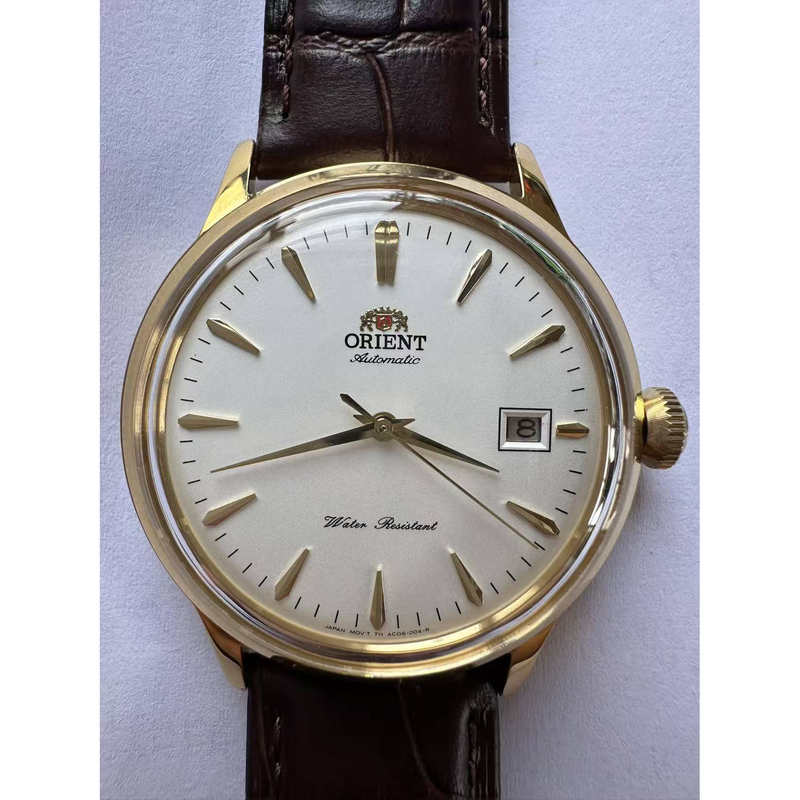 Japanese Double Lion Fully Automatic Mechanical Men's Watch with Large Dial, Acrylic Watch Cover, Gold-Colored Case, Leather Strap, Single Calendar Japanese Double Lion Fully Automatic Mechanical Men's Watch with Large Dial, Acrylic Watch Cover, Gold-Colored Case, Leather Strap, Single Calendar