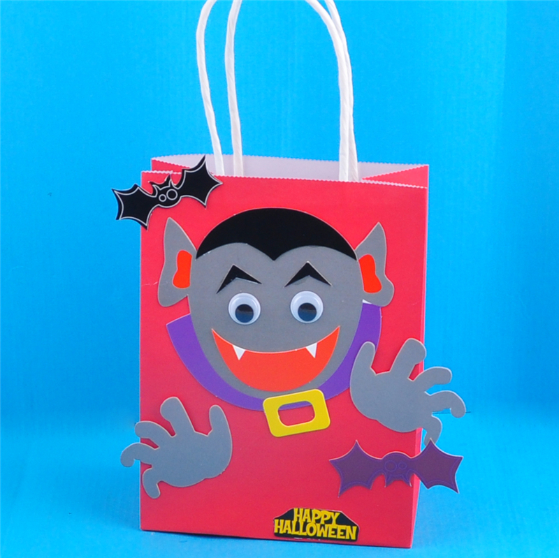 Halloween trẻ em vật liệu thủ công gói tự làm sáng tạo cô gái mẫu giáo Giáng sinh mẫu giáo túi giấy dán đồ chơi sáng tạo tự làm