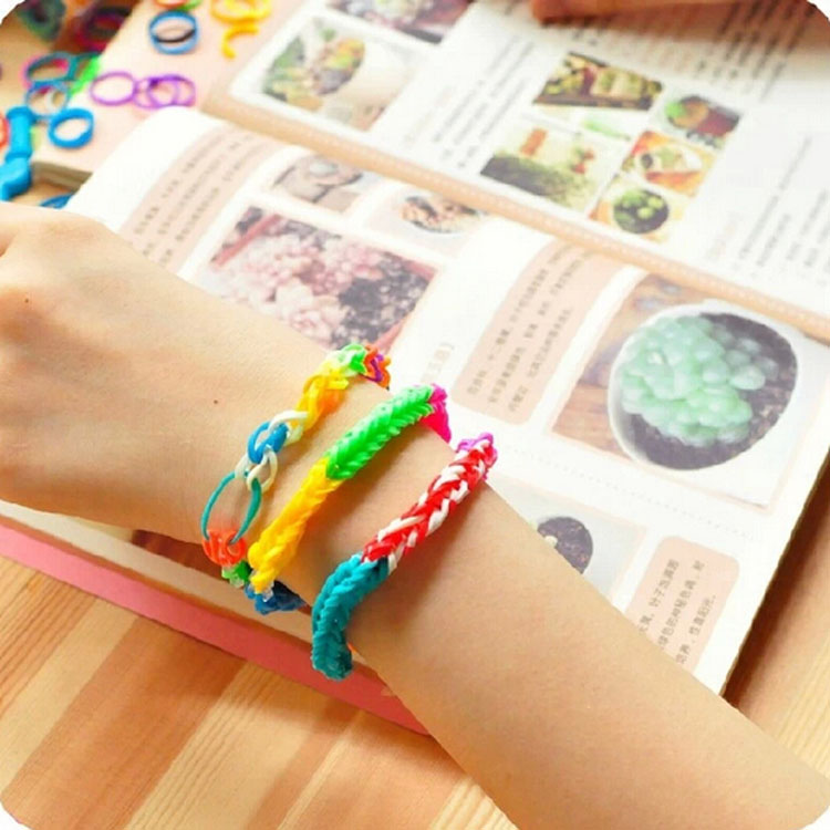 Lễ tạ ơn đan vòng tay trẻ em DIY DIY Handmade Handmade Children Children Handmade Gói vật liệu Vòng tay cao su đồ chơi cho bé trai