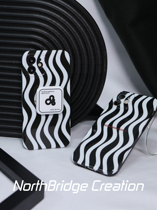 Original applicable Apple 12promaxr mobile phone shell iphone11 13 French striped creative advanced sensations