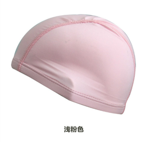 Mũ bơi màu rắn Hàn Quốc co giãn đầu Lele nylon Chất liệu Lyca nam và nữ mũ bơi dài tóc thời trang dành cho người lớn 	mũ bơi aryca	