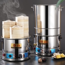 Small steamed bun steamer commercial electric steamer small steamed bun electromechanical steamer multifunctional breakfast shop steamed dumplings steamed buns