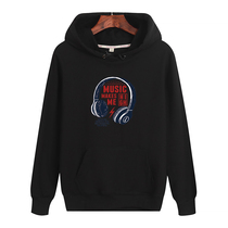 Hooded sweatshirt mens thin long sleeve loose pullover suit set mens lovers spring and autumn large size sports shirt