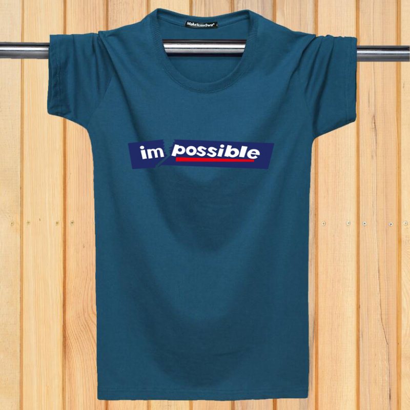 Summer short-sleeved t-shirt men's round neck loose bottoming shirt 2019 new trend large size half-sleeved men's t-shirt top clothes