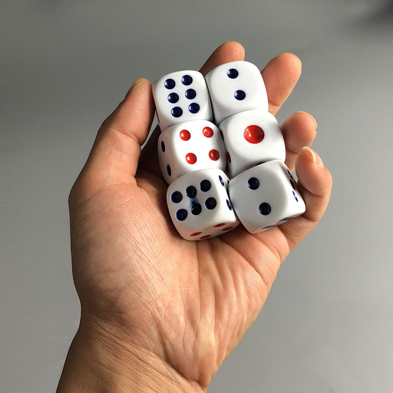 Mid-Autumn Festival Red Dice Bowl Extra Large White Movable Sieve Bo Cake Bowl Special Mahjong Numbers