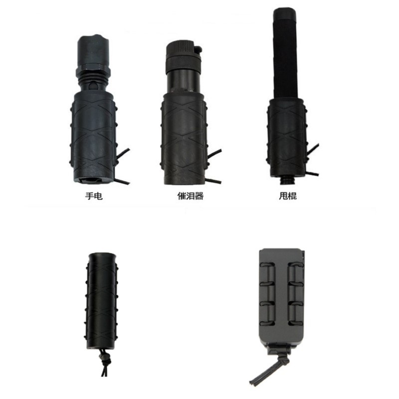 New standard waist tightly adjustable plastic steel swing tactical flashlight sleeve shell clamp tear gas - gas tactical belt