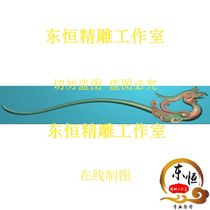 精雕图 浮雕图 凤凰草凤纹簪子发簪发钗 凤凰簪子 凤簪长18MM