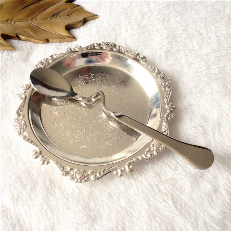 Eurostyle stainless steel coffee spoon handmade twisted sweet spoons can hang a cup of coffee stirring spoon milk tea spoon