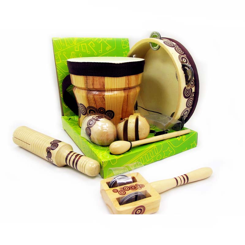 -Children's percussion (single drum, handbell, sand egg, tambourine tambourine)