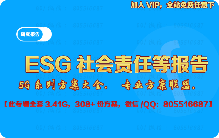 2024《ESG研究资料合集》ESG环境社会责任管治、投资、行业研究报告（包更新）
