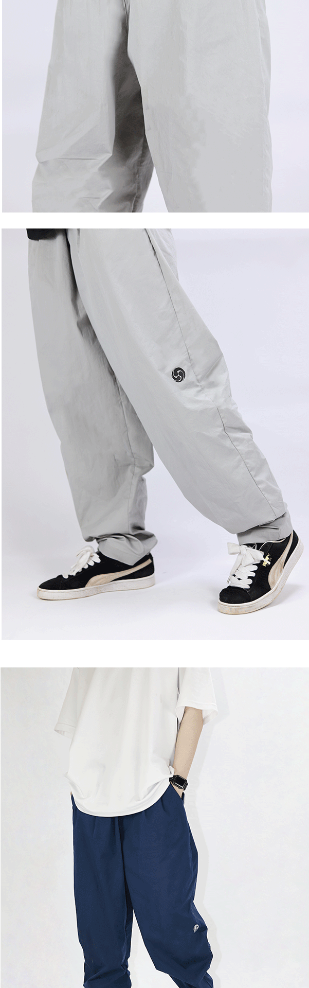 FASTBREAK quần bboy khô nhanh hip-hop hip hop phá vỡ quần xếp li quá khổ - 3/4 Jeans quần âu nam đẹp